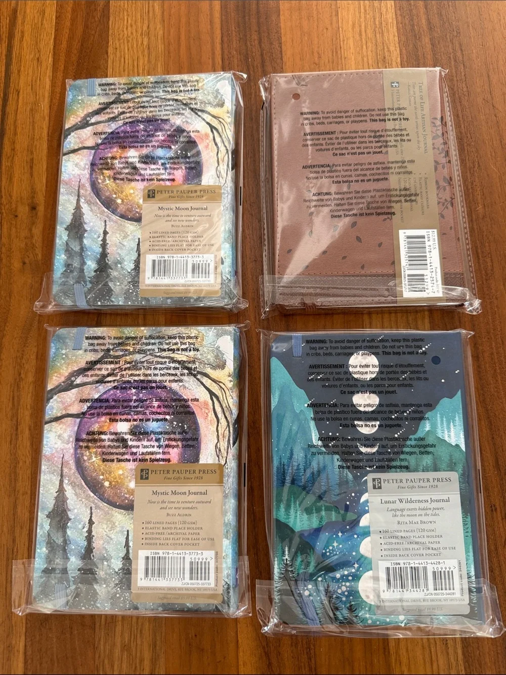 New sealed Peter Pauper Press set of 4 journals